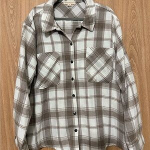 Brown Plaid Women's Jacket